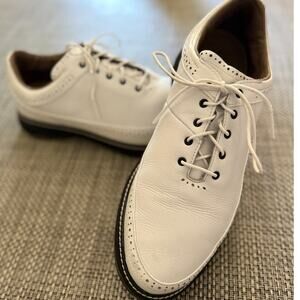 ADIDAS X BOGEY BOYS MC80 Men's Spikeless Lace-up Golf Shoes White Leather 12